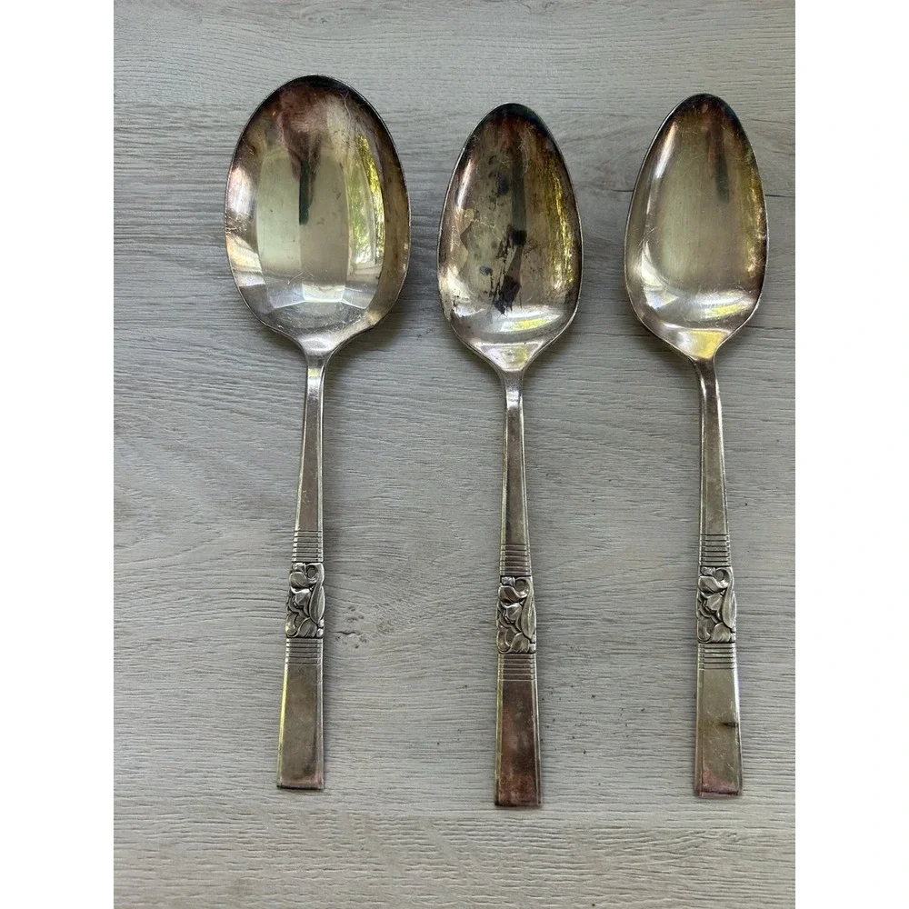 Oneida Morning Star Set 17 Pcs. Forks Community Vtg Silverplate Flatware Spoons